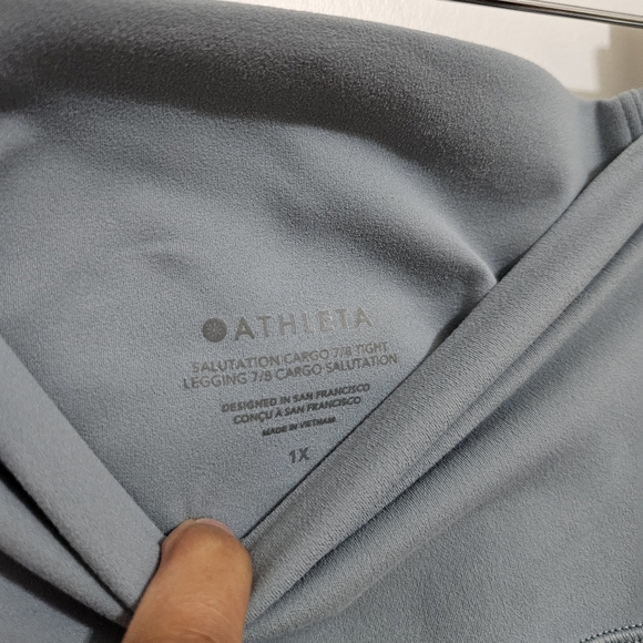 Athleta Salutation Cargo 7/8 Tight GREEN 1X - Picture 11 of 13